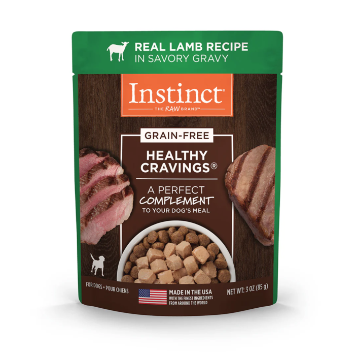 c1 Alimento Húmedo Healthy Cravings Instinct Para Perro, Sobre Sabor Cordero. 85 g
