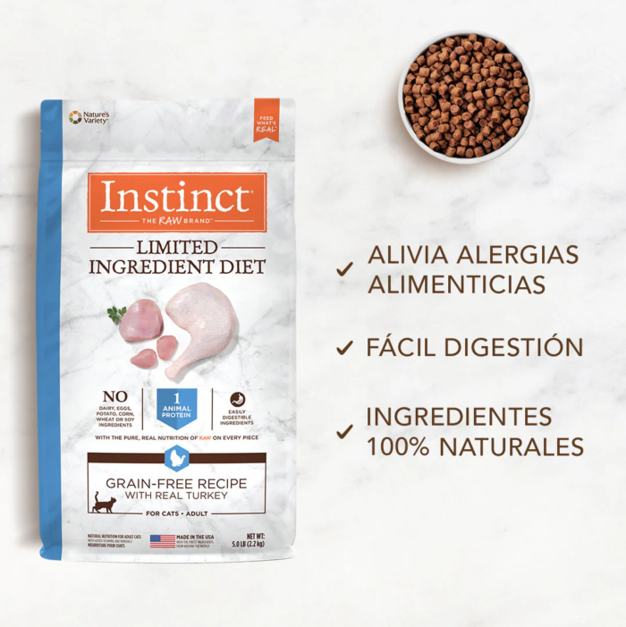lg7 Instinct LID Pavo - Para Gatos (Presentación: 2.2 Kg y 5.0 Kg