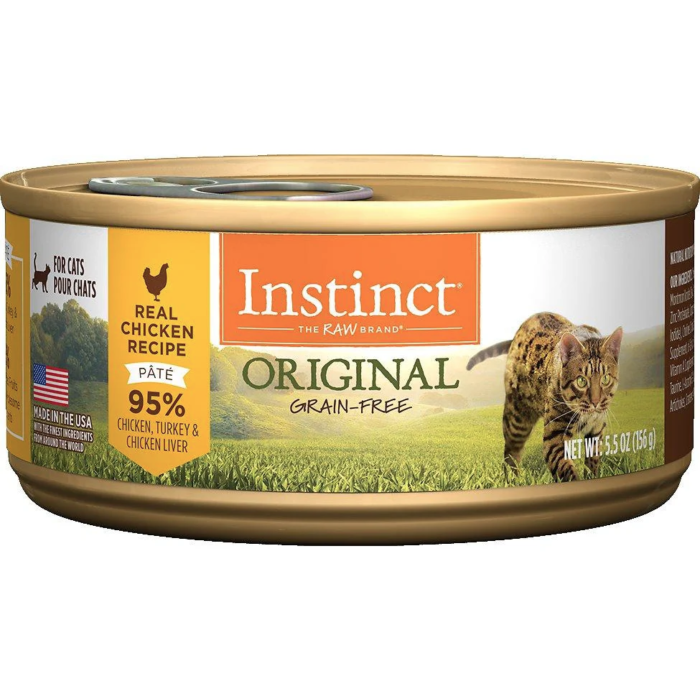 ltg1 Lata de Instinct Pollo - Para Gatos - Presentaciones: Lata de 3 oz (85 gramos) y lata de 5.5 oz (156 gramos).