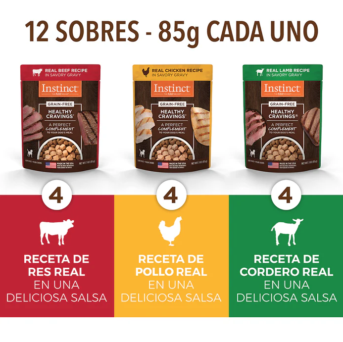 p2 Alimento Healthy Cravings Para Perro, Pack 12 sobres de 85 g