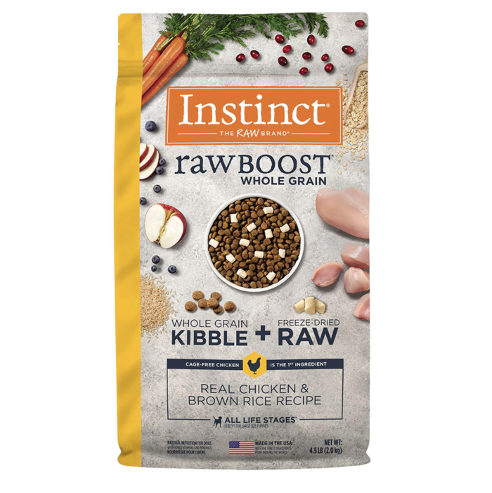 ra1 Instinct Raw Boost de Pollo con Granos y Arroz Integral - Para Perros (Presentación: 2.0 Kg, 9.07 Kg)
