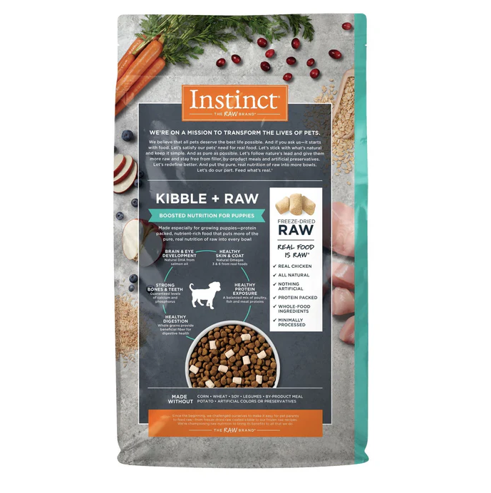 raw2 Instinct Raw Boost de Pollo con Granos y Arroz Integral para Cachorros (Presentación: 2.0 kg, 9.07 Kg)