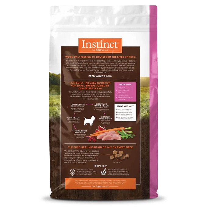 rp2 Instinct Pollo - Para Perros de Razas Pequeñas (Presentación: 1.8 Kg, 5.0 Kg)