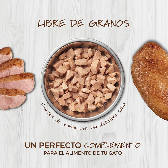 s3 Alimento Húmedo Healthy Cravings Instinct Para Gato, Sobre Sabor Salmón. 85 g