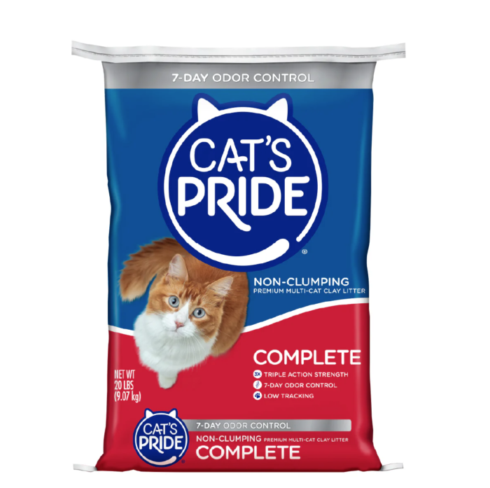 AR1 Cat's Pride Complete Arena para gatos No aglutinante, Elimina olores de múltiples gatos 20 lb