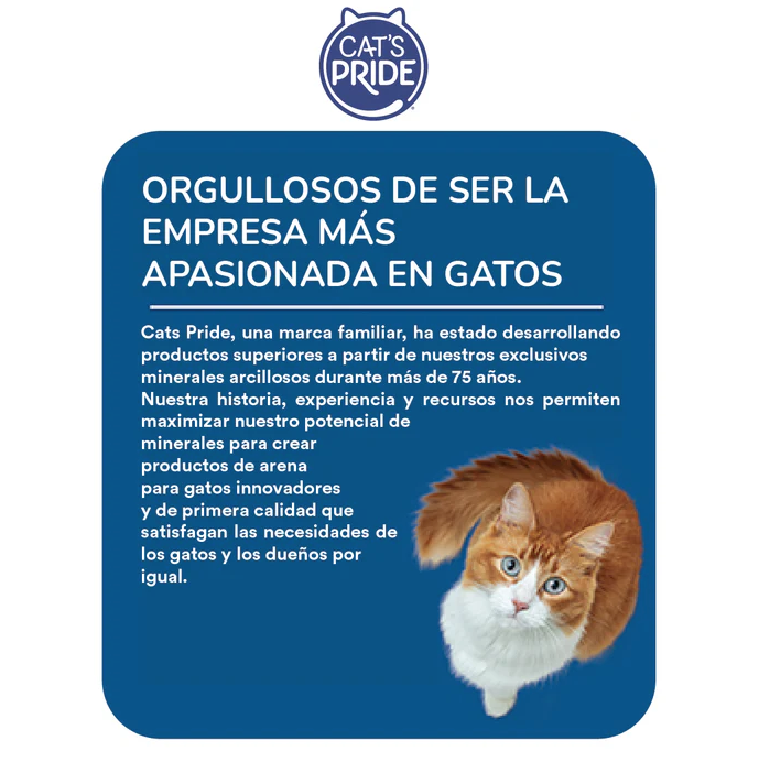 ARE6 Cat's Pride Natural Arena para gato No aglutinante, Elimina olores y Libre de fragancia 10lb