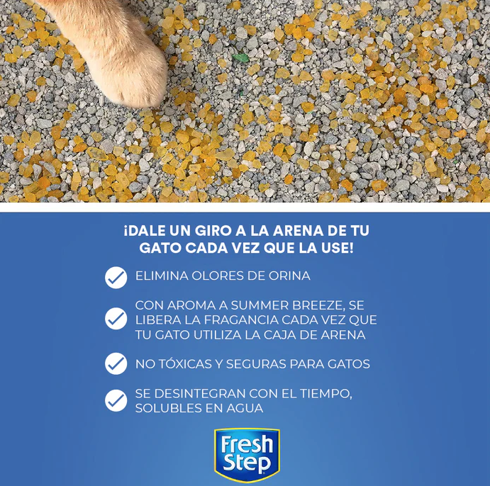 CR6 Fresh Step Perlas Desodorantes para Arena Gato
