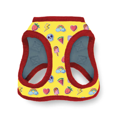 Pechera Para Perro Con Diseños Divertidos Full Print, De Fácil Transpiración y Muy Cómoda. Color Amarillo