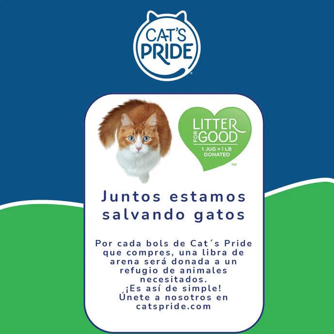 ar5 Cat's Pride Scented Easy Scoop Arena para gato Aglutinante, Elimina olores, Sin químicos tòxicos, Grumos Sòlidos 10lb
