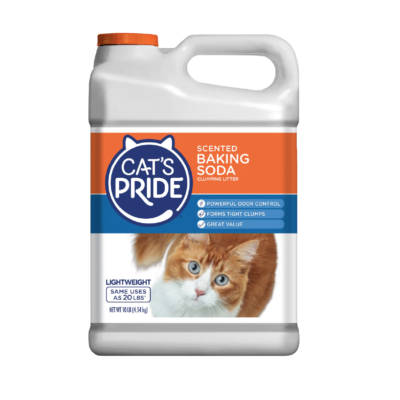 Cat's Pride Scented Baking Soda Arena para gatos Aglutinante con bicarbonato de sodio Perfumada, Frescura duradera 10 lb