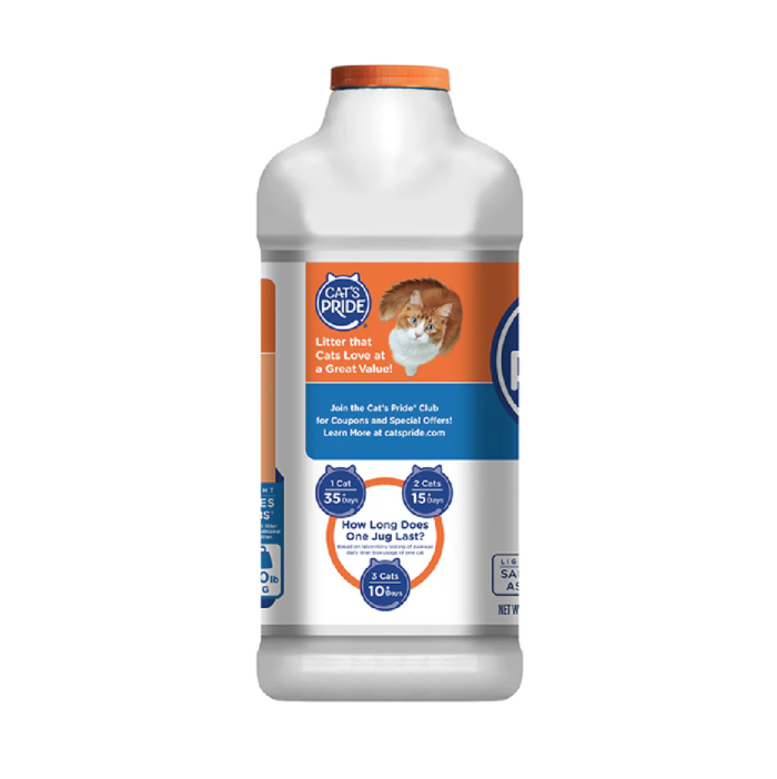 are3 Cat's Pride Scented Baking Soda Arena para gatos Aglutinante con bicarbonato de sodio Perfumada, Frescura duradera 10 lb