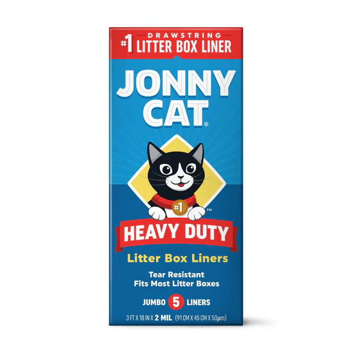 jc2 Jonny Cat Bolsas para Caja de Arena para Gato, Alta Resistencia, Libre de desgarro, Limpia Fácil 5pz
