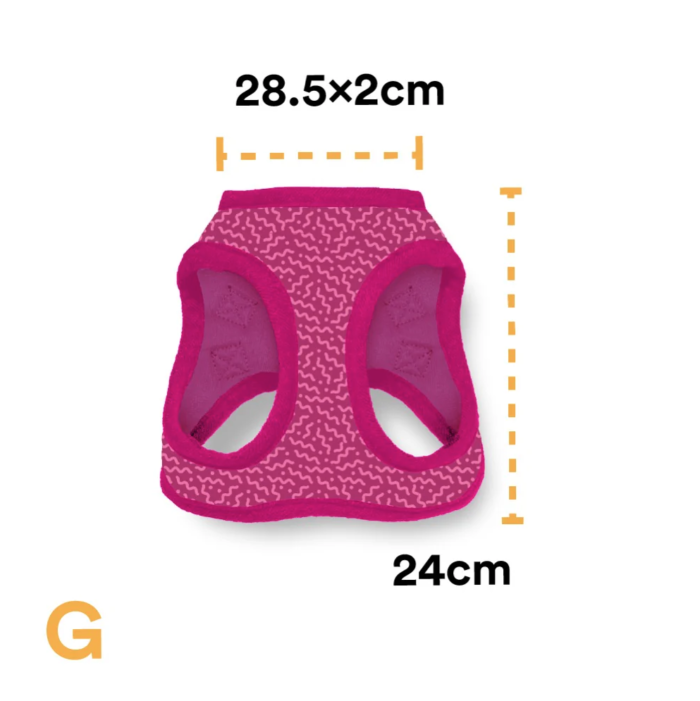 p5 Pechera Para Perro Con Diseños Divertidos Full Print, De Fácil Transpiración y Muy Cómoda. Color Fucsia