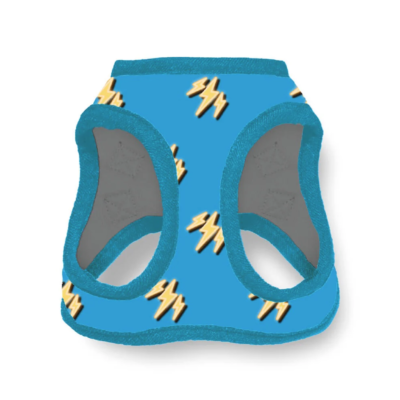 Pechera Para Perro Con Diseños Divertidos Full Print, De Fácil Transpiración y Muy Cómoda. Color Celeste
