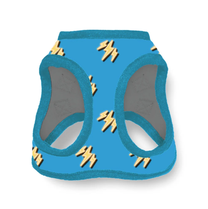 pa1 Pechera Para Perro Con Diseños Divertidos Full Print, De Fácil Transpiración y Muy Cómoda. Color Celeste