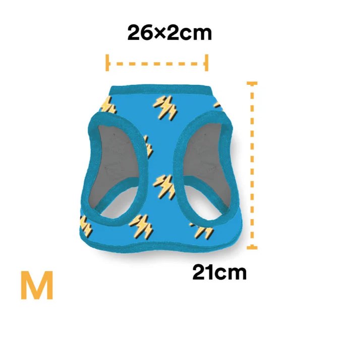 pa5 Pechera Para Perro Con Diseños Divertidos Full Print, De Fácil Transpiración y Muy Cómoda. Color Celeste