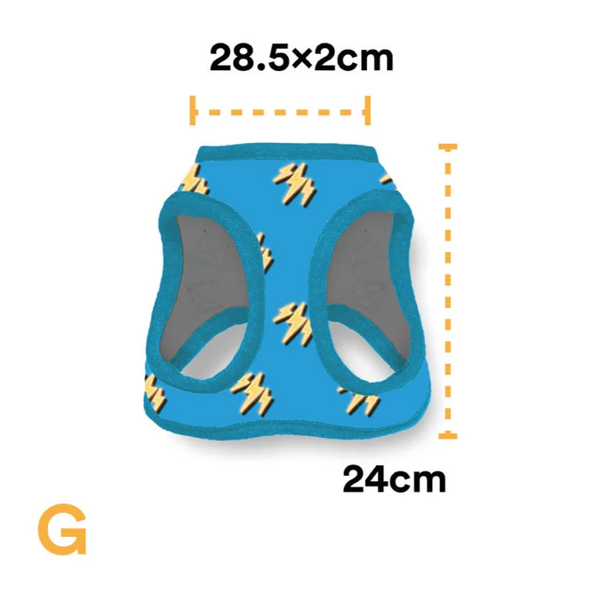 pa6 Pechera Para Perro Con Diseños Divertidos Full Print, De Fácil Transpiración y Muy Cómoda. Color Celeste