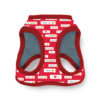 Pechera Para Perro Con Diseños Divertidos Full Print, De Fácil Transpiración y Muy Cómoda. Color Rojo