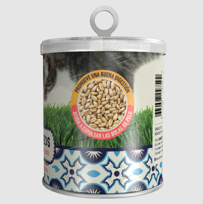 Catgrass Seeds Semillas de pasto de trigo para gatos (150 gr)